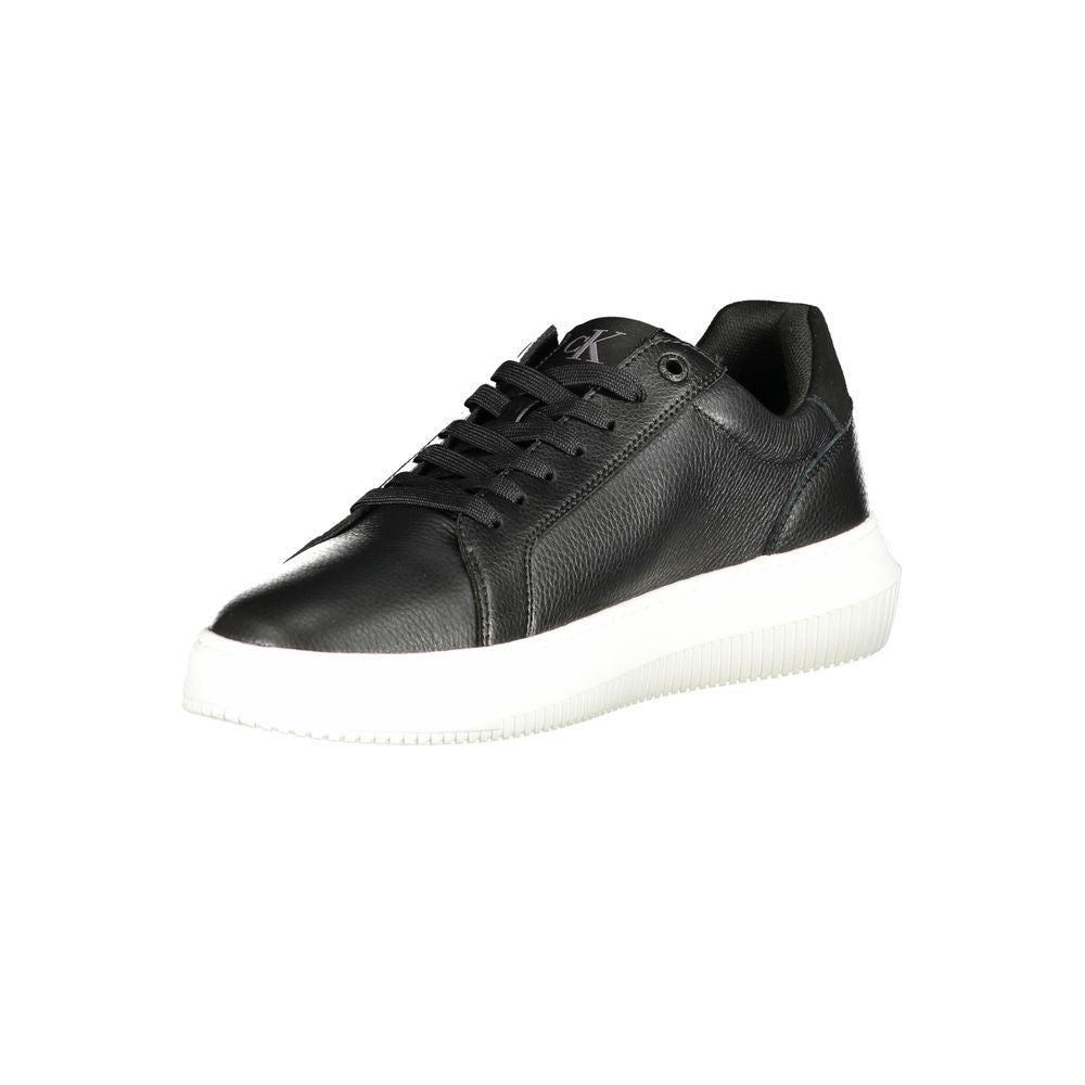 Sneakers by Calvin Klein for men in polyester polyethylene leather black & print features an sumptuous design from the Essence Men's Fashion Polyester Polyethylene Leather Sneakers collection, highlighting a sumptuous fashion style for a premium, high-fashion look.