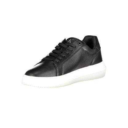 Sneakers by Calvin Klein for men in polyester polyethylene leather black & print features an sumptuous design from the Essence Men's Fashion Polyester Polyethylene Leather Sneakers collection, highlighting a sumptuous fashion style for a premium, high-fashion look.
