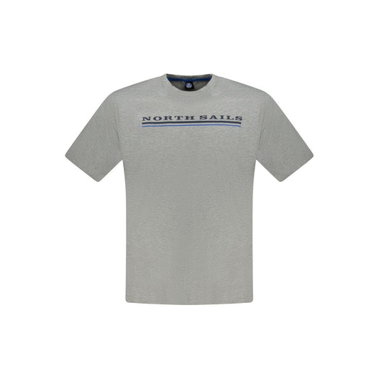 T-Shirt by North Sails for men in cotton gray features an on trend silhouette, perfectly showcasing a on trend and for an elevated aesthetic.