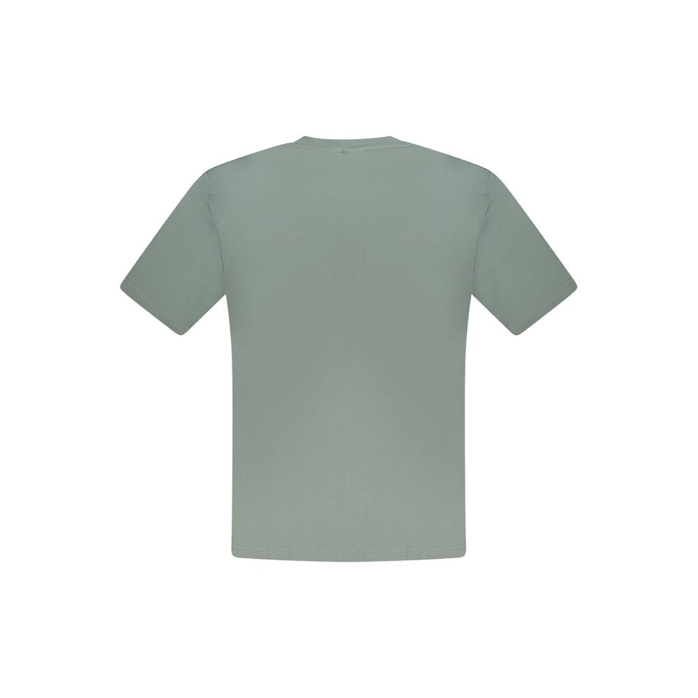 T-Shirt by North Sails for men in cotton green, signature & print showcases a fashionable silhouette, elegantly detailed with a fashionable and crew neckline for a sophisticated, high-fashion look.