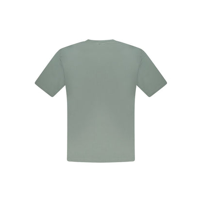 T-Shirt by North Sails for men in cotton green, signature & print showcases a fashionable silhouette, elegantly detailed with a fashionable and crew neckline for a sophisticated, high-fashion look.