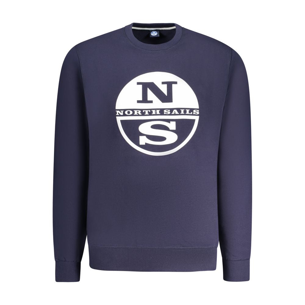 Sweatshirt by North Sails for men in cotton blue & print features an magnificent silhouette, showcasing a sophisticated crew neckline and detail for a truly magnificent finish.