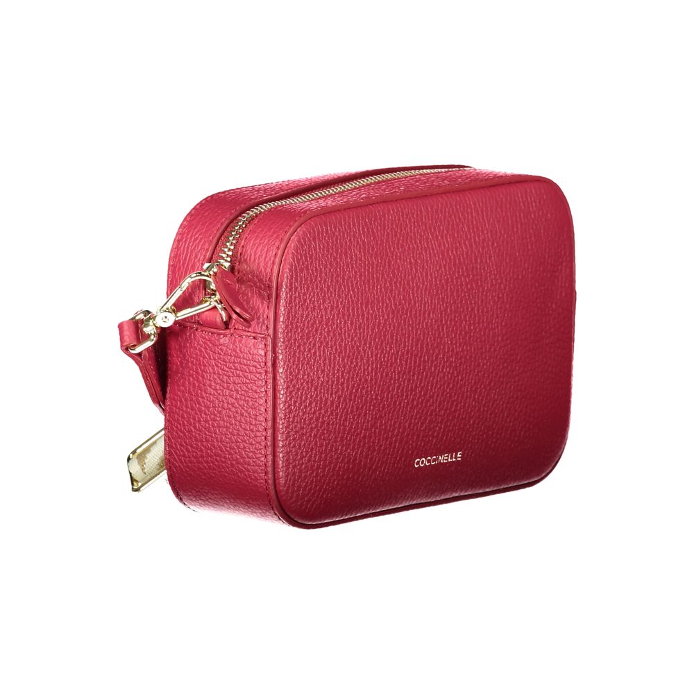 Crossbody Handbag by Coccinelle for women in leather red features an refined silhouette, showcasing a secure zipper, ample , and versatile crossbody-strap, shoulder-strap & adjustable-strap for a sophisticated refined aesthetic.