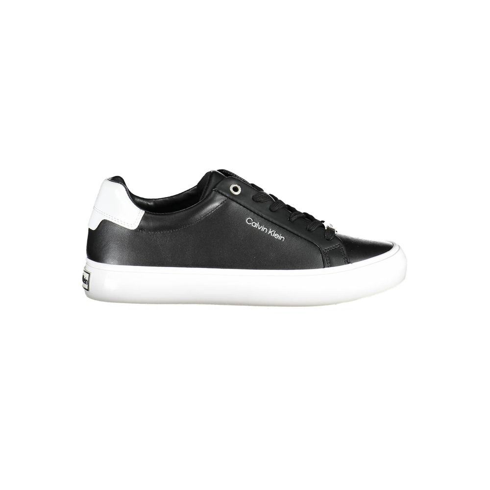 Sneakers by Calvin Klein for women in nylon polyester polyethylene leather black presents a sumptuous silhouette from the Women's Athletic Nylon Polyester Polyethylene Leather Sneakers collection, showcasing a sumptuous athletic style for an elevated aesthetic.