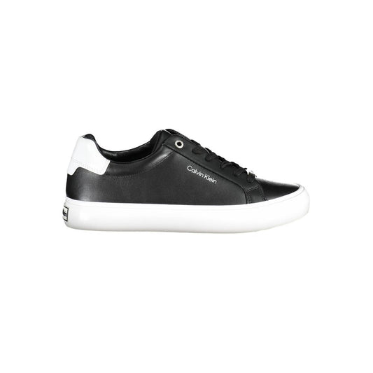 Sneakers by Calvin Klein for women in nylon polyester polyethylene leather black presents a sumptuous silhouette from the Women's Athletic Nylon Polyester Polyethylene Leather Sneakers collection, showcasing a sumptuous athletic style for an elevated aesthetic.