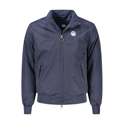 This Bomber Jacket by North Sails for men in plastic polyamide blue exhibits a edgy silhouette, meticulously detailed with functional pockets and a edgy for a edgy finish.