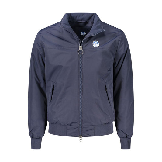 This Bomber Jacket by North Sails for men in plastic polyamide blue exhibits a edgy silhouette, meticulously detailed with functional pockets and a edgy for a edgy finish.