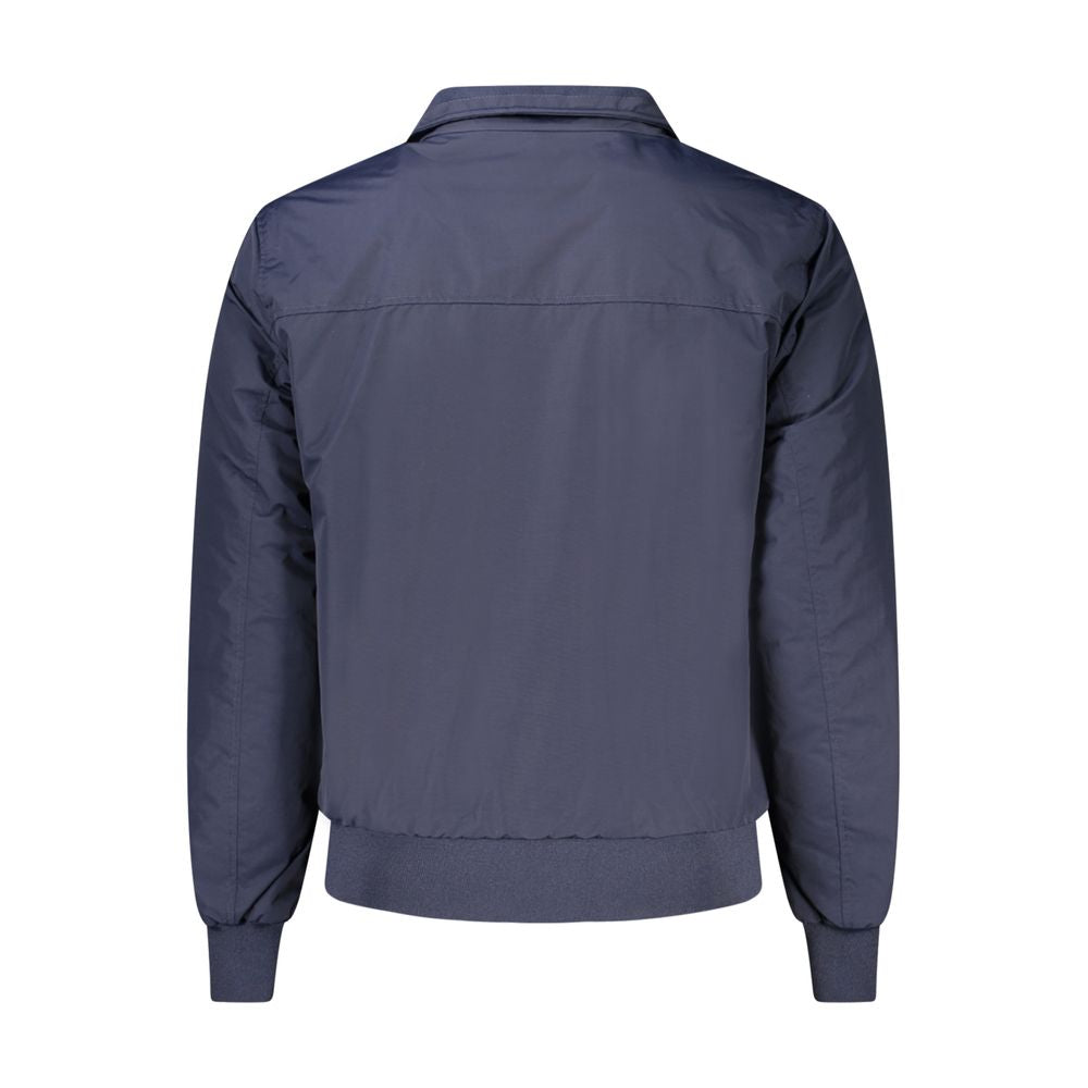 Bomber Jacket by North Sails for men in plastic polyamide blue features an contemporary silhouette, showcasing a sophisticated and contemporary pockets for a truly refined look.