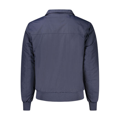 Bomber Jacket by North Sails for men in plastic polyamide blue features an contemporary silhouette, showcasing a sophisticated and contemporary pockets for a truly refined look.