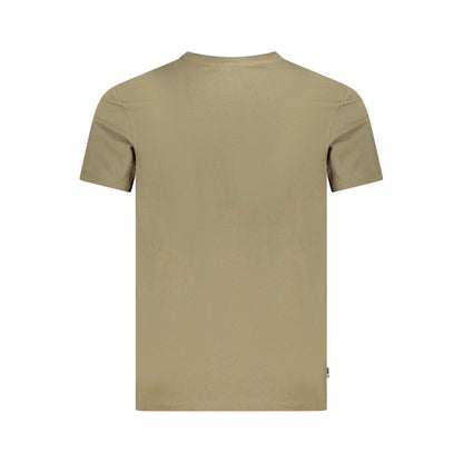 T-Shirt by Timberland for men in cotton green & print showcases a dramatic silhouette, elegantly detailed with a dramatic and for a truly dramatic finish.