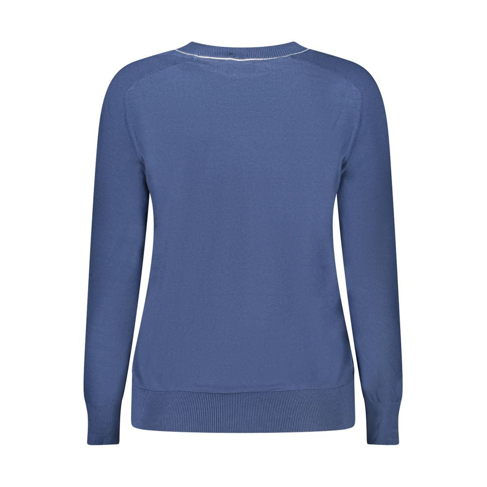 Sweater by North Sails for women in viscose cotton blue showcases an masterful silhouette, artfully detailed with a masterful and for a sophisticated, premium finish.