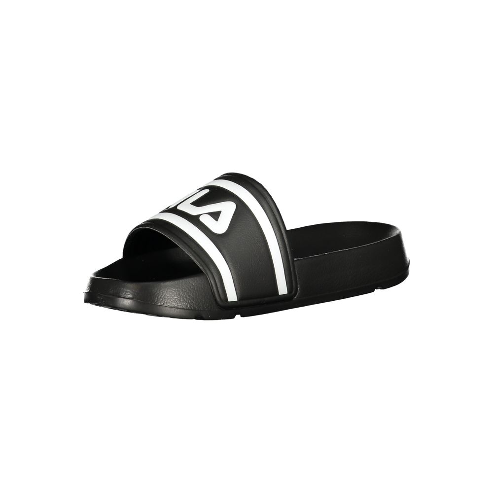 Sandals by Fila for women in polyethylene black features an architectural silhouette, showcasing the architectural Women's Polyethylene Sandals with a and .