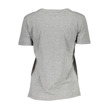T-Shirt by Guess Jeans for women in cotton canvas brown, gray & print features an edgy silhouette, meticulously detailed with a sophisticated and for a truly edgy finish.