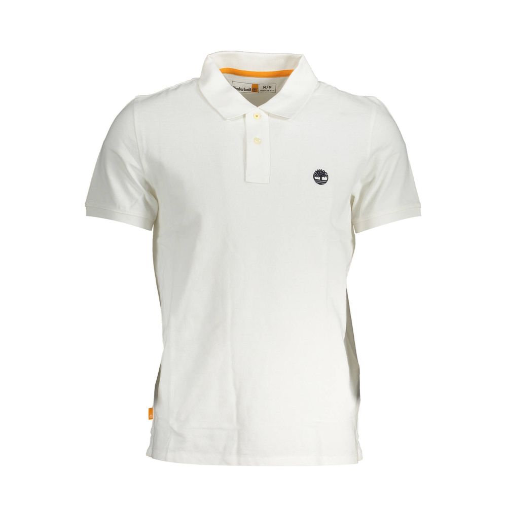 This Polo Shirt by Timberland for men in cotton white presents a flawless silhouette, showcasing flawless short-sleeve detailing and a refined for a truly flawless aesthetic.