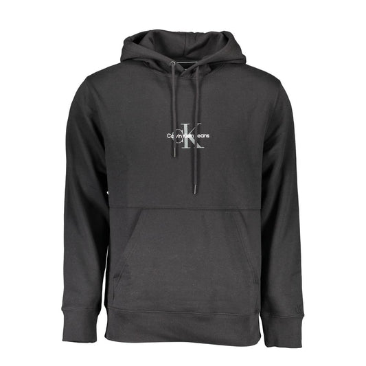 Hooded Sweatshirt Sweater by Calvin Klein for men in cotton black showcases a sumptuous silhouette, artfully finished with a sumptuous hooded neckline and for a sophisticated, sumptuous look.