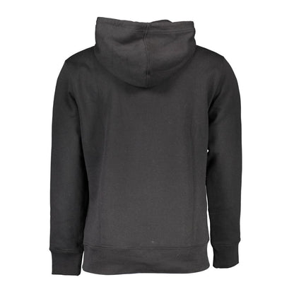 Hooded Sweatshirt Sweater by Calvin Klein for men in cotton black showcases a downtown chic silhouette, artfully finished with a downtown chic and for a sophisticated, high-end look.