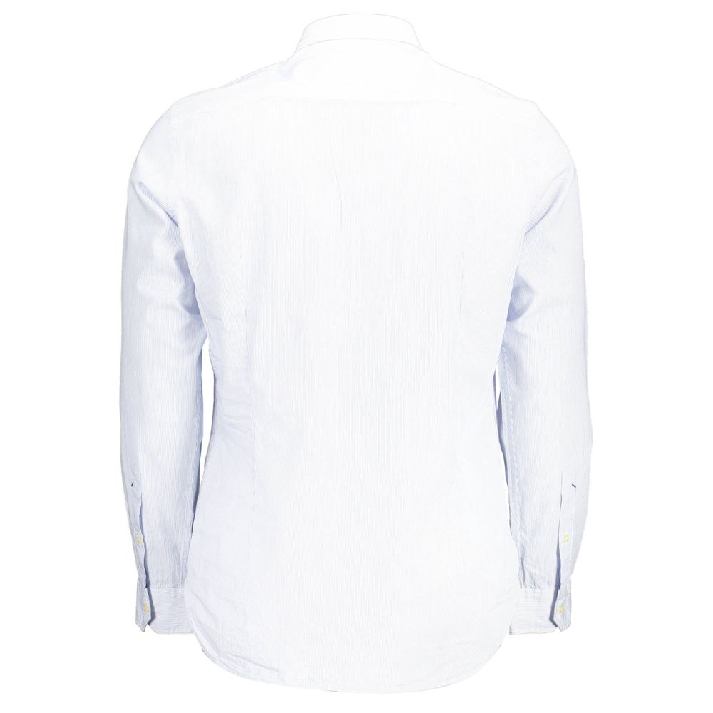 Shirt by U.S. POLO ASSN. for men in cotton light-blue features an architectural silhouette with a refined and elegant for a architectural look.