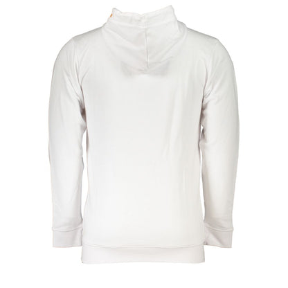 Hooded Sweatshirt Hoodie by Cavalli Class for men in cotton polyester white & print features a edgy silhouette, detailed with a edgy and for a refined finish.