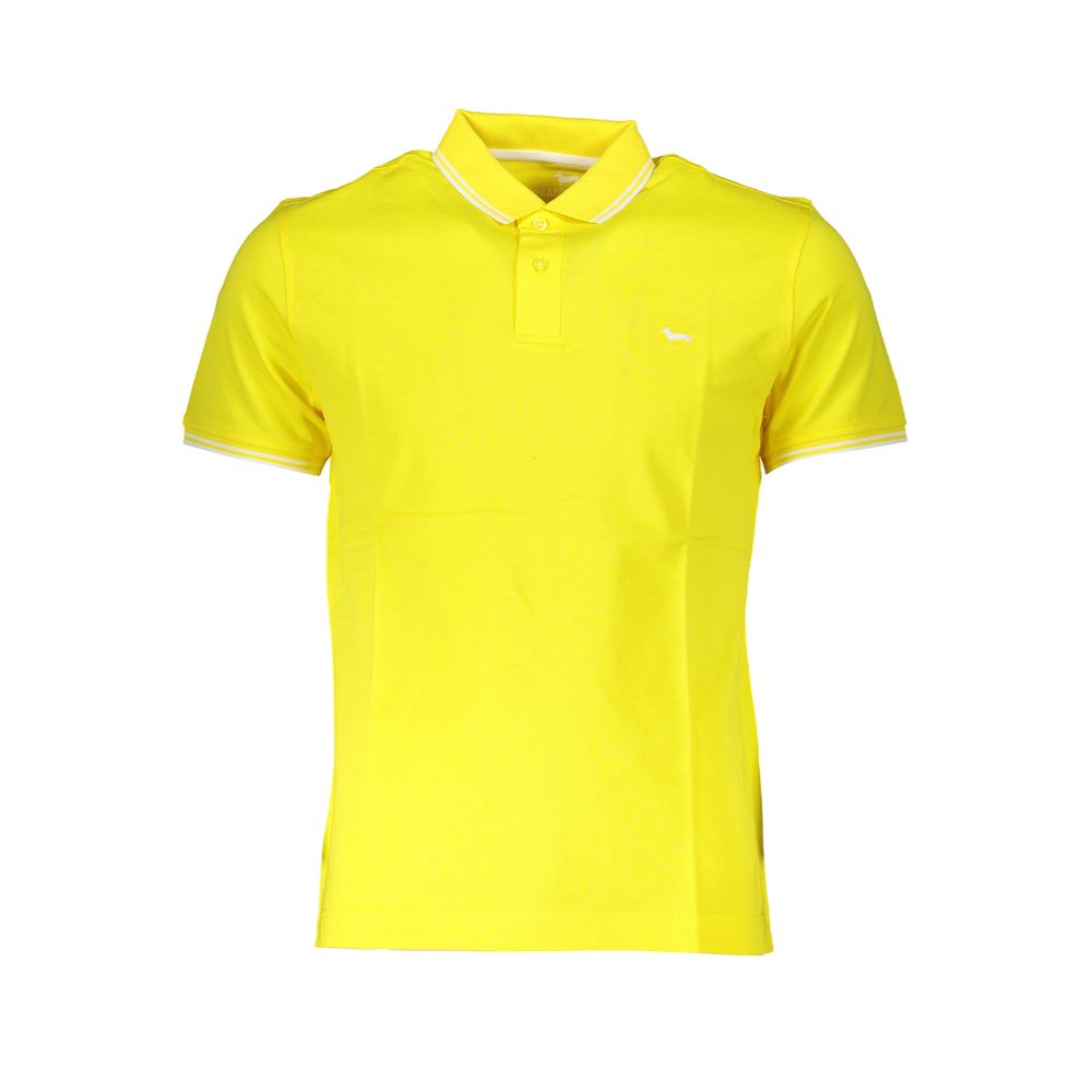 Polo Shirt by Harmont & Blaine for men in cotton yellow & signature presents a crisp silhouette, artfully detailed with a crisp and crisp .