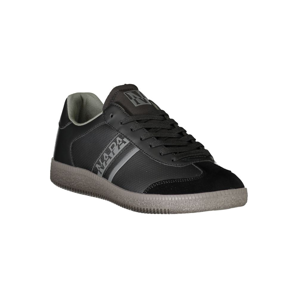 Athletic Sneakers Napapijri men polyester black featuring a avant-garde Men's Athletic Polyester Sneakers design with a avant-garde athletic style for a refined finish.