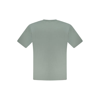 T-Shirt by North Sails for men in cotton green & print showcases a unassuming silhouette, artfully detailed with a refined crew neckline and unassuming for a sophisticated, contemporary look.
