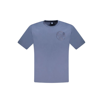 T-Shirt by North Sails for men in cotton blue & print features an on trend silhouette, perfectly showcasing a on trend short-sleeve and crew neckline for an elevated aesthetic.