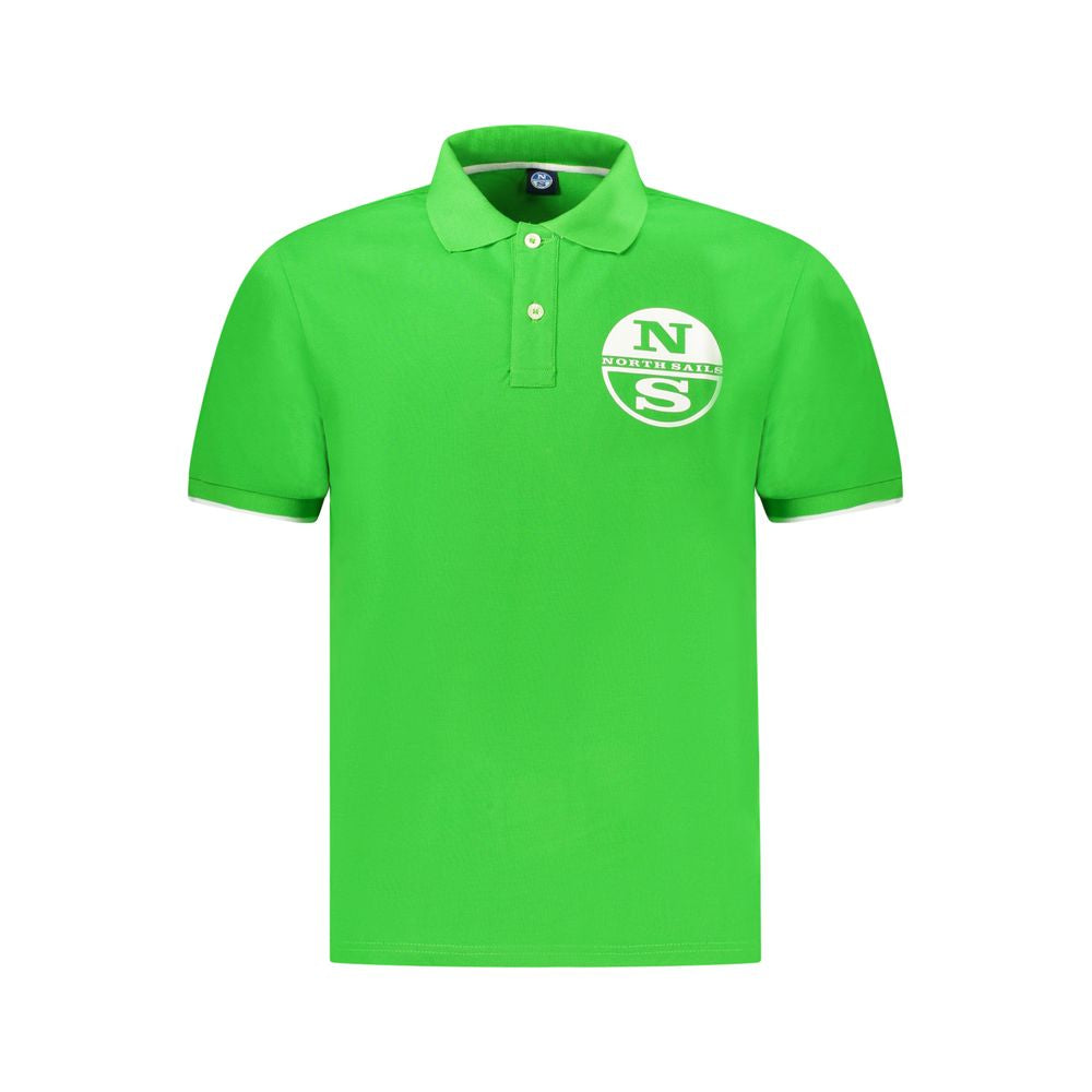 Polo Shirt by North Sails for men in cotton green & print showcases a enviable silhouette, featuring a refined and short-sleeve for a enviable finish.