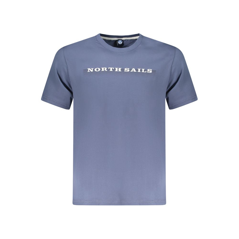 T-Shirt by North Sails for men in cotton blue & print showcases a dramatic silhouette, elegantly detailed with a dramatic crew neckline and for a truly dramatic finish.