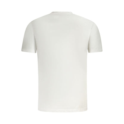 T-Shirt by Fila for men in organic cotton white & print features an on trend silhouette, perfectly showcasing a on trend and crew neckline for an elevated aesthetic.