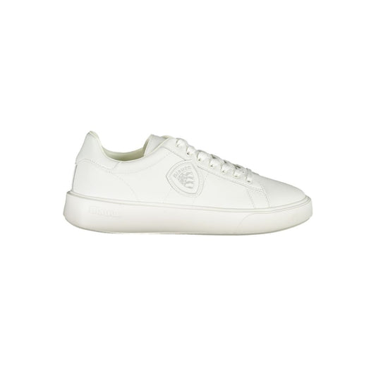 Sneakers by Blauer for men in polyester polyethylene leather white presents a sumptuous silhouette as Men's Fashion Polyester Polyethylene Leather Sneakers, expertly defined by a sumptuous fashion style for a sumptuous, high-fashion look.