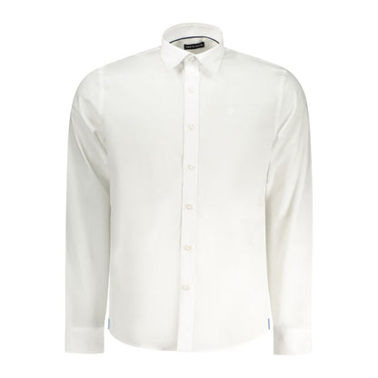 Shirt by North Sails for men in stretch cotton canvas white, featuring a nuanced long-sleeve and nuanced for a sophisticated finish.