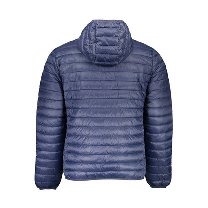 Hooded Windbreaker Jacket by North Sails for men in polyamide blue features an enduring silhouette, showcasing technical pockets, hooded & windproof and a sophisticated for a truly enduring aesthetic.