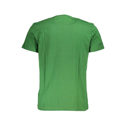 La Martina Men's Regular-Fit Short-Sleeve Crew Neck Cotton T-Shirt - Green Signature Print Print