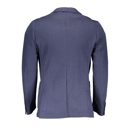 Jacket by Gant for men in polyamide modacrylic & cotton blue presents a authentic silhouette, artfully detailed with a authentic and functional pockets for a premium authentic finish.