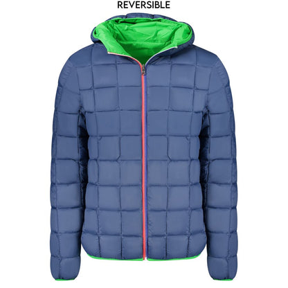 Hooded Jacket by Norway 1963 for men in polyamide blue & green presents a impeccable silhouette, showcasing distinct pockets & hooded and a impeccable for a sophisticated finish.