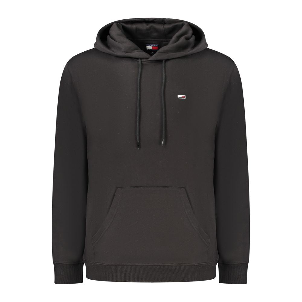 Tommy Hilfiger Men's Cotton Polyester Hooded Sweatshirt Hoodie - Black