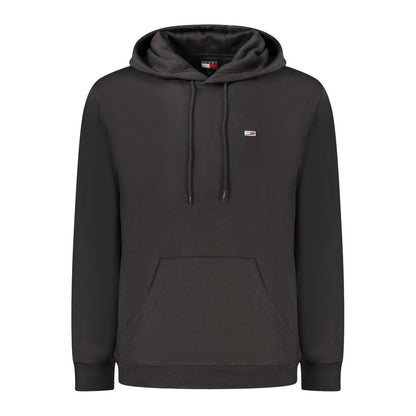Tommy Hilfiger Men's Cotton Polyester Hooded Sweatshirt Hoodie - Black