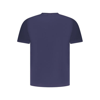 T-Shirt by North Sails for men in cotton blue & print showcases a fashionable silhouette, elegantly detailed with a fashionable and crew neckline for a sophisticated, high-fashion look.