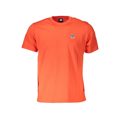 T-Shirt by North Sails for men in cotton polyester red showcases a chic silhouette, artfully detailed with a chic crew neckline and short-sleeve for a chic finish.