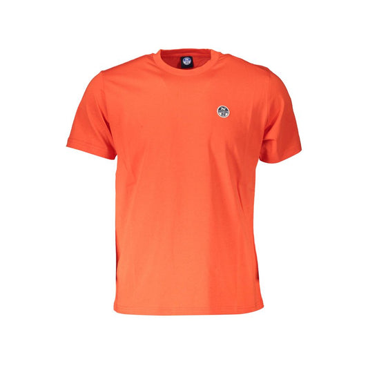 T-Shirt by North Sails for men in cotton polyester red showcases a chic silhouette, artfully detailed with a chic crew neckline and short-sleeve for a chic finish.