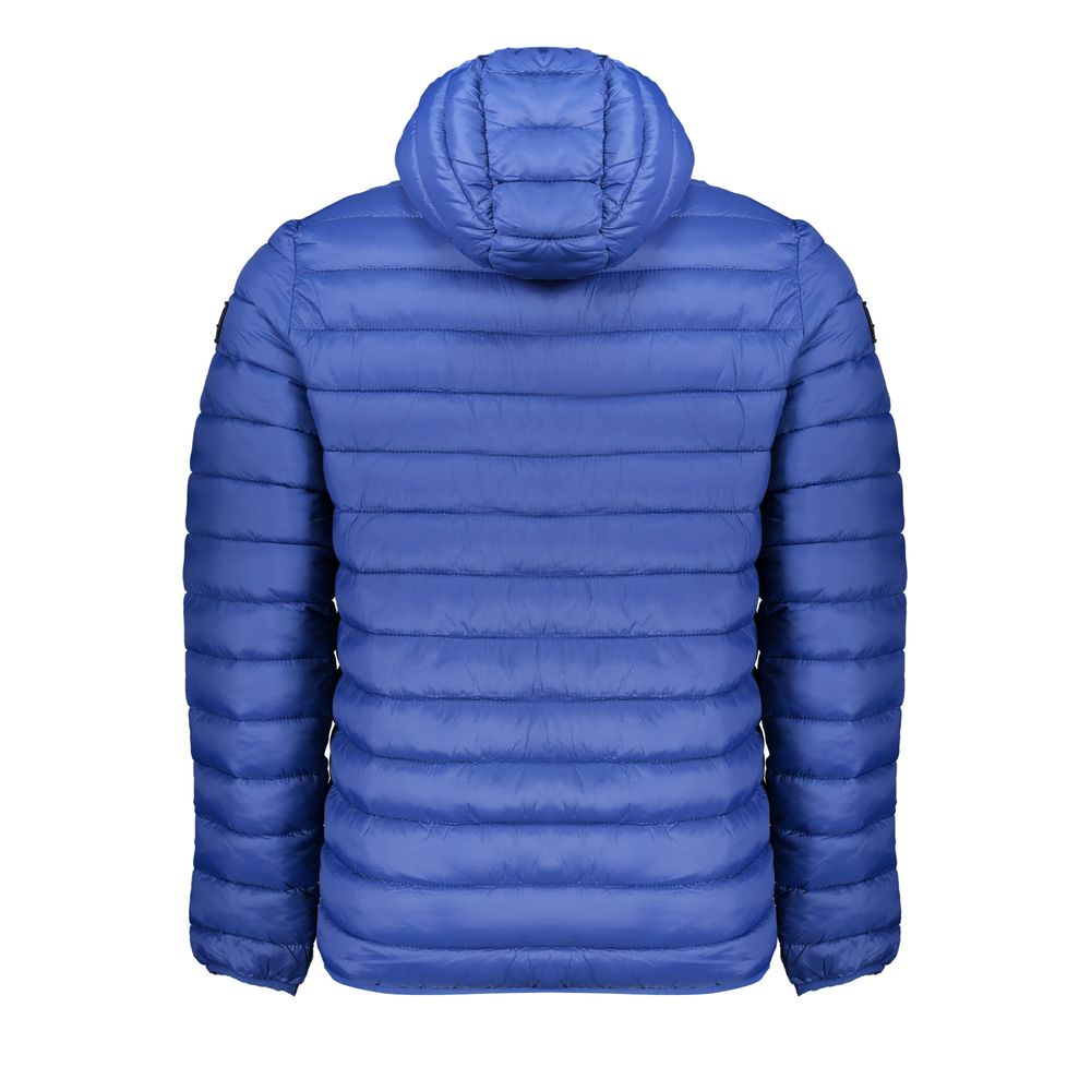 Hooded Jacket by Armata Di Mare for men in polyamide blue showcases a contemporary silhouette, detailed with a contemporary hooded neckline and premium pockets & hooded for a sophisticated finish.