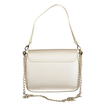 Crossbody Handbag by Mario Valentino for women in polyethylene gray features a refined silhouette, showcasing a secure zipper & magnetic, organized external-pockets, internal-pockets & cardholder, and versatile crossbody-strap, shoulder-strap & handle for a refined finish.