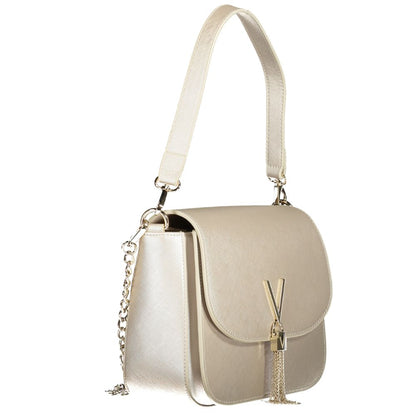 Crossbody Handbag by Mario Valentino for women in polyethylene gray features a signature silhouette, showcasing a secure zipper & magnetic and signature external-pockets, internal-pockets & cardholder with versatile crossbody-strap, shoulder-strap & handle for a sophisticated look.