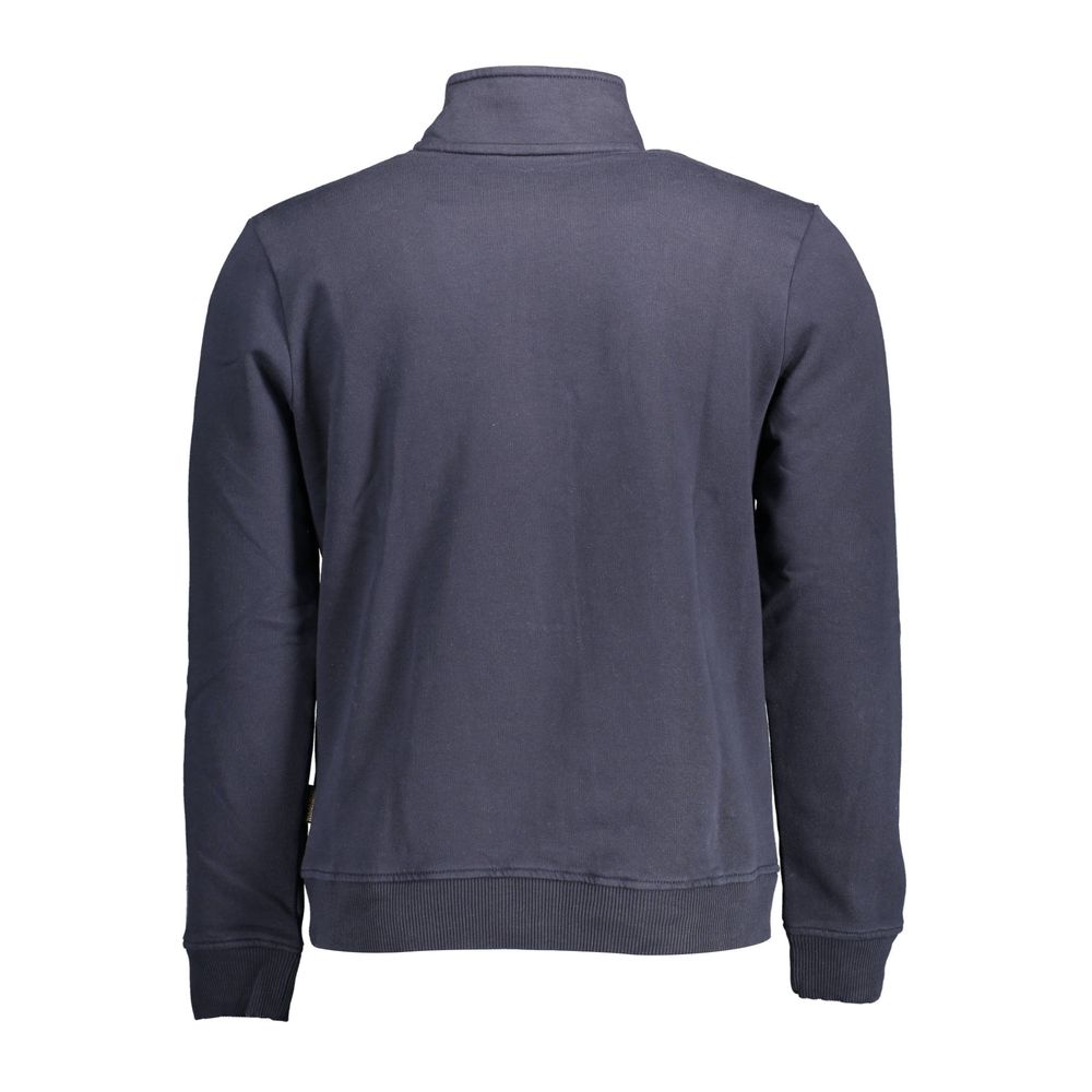 Sweatshirt by Napapijri for men in cotton polyester blue features an exquisite silhouette, showcasing and details for a exquisite look.