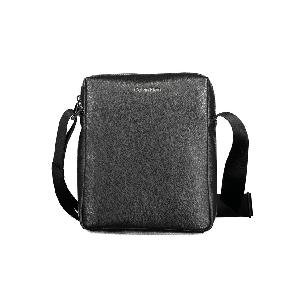 Shoulder Bag by Calvin Klein for men in polyester & polyethylene black features an effortlessly chic silhouette with a secure , ample , and versatile shoulder-strap & adjustable-strap for effortlessly chic everyday luxury.
