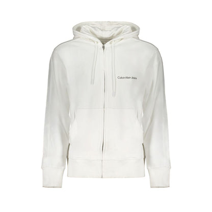 Hooded Sweatshirt Hoodie by Calvin Klein for men in cotton polyester red & white features a edgy silhouette, detailed with a edgy hooded neckline and for a refined finish.