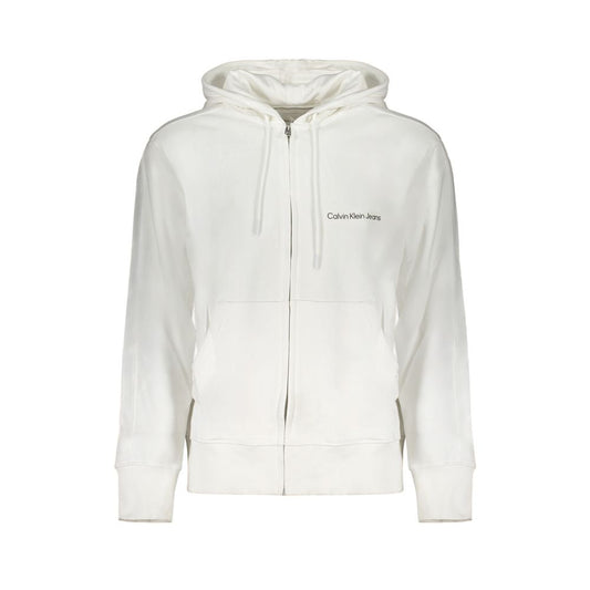 Hooded Sweatshirt Hoodie by Calvin Klein for men in cotton polyester red & white features a edgy silhouette, detailed with a edgy hooded neckline and for a refined finish.