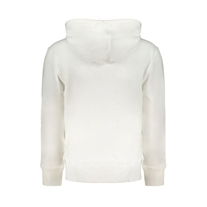 Hooded Sweatshirt Hoodie by Calvin Klein for men in cotton polyester red & white showcases a city-ready silhouette, artfully detailed with a signature and for a city-ready finish.