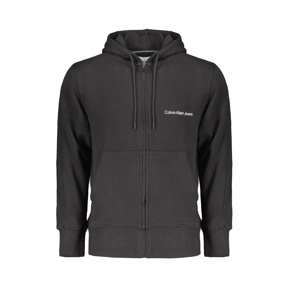 Hooded Sweatshirt Hoodie by Calvin Klein for men in cotton black features a edgy silhouette, detailed with a edgy hooded neckline and for a refined finish.