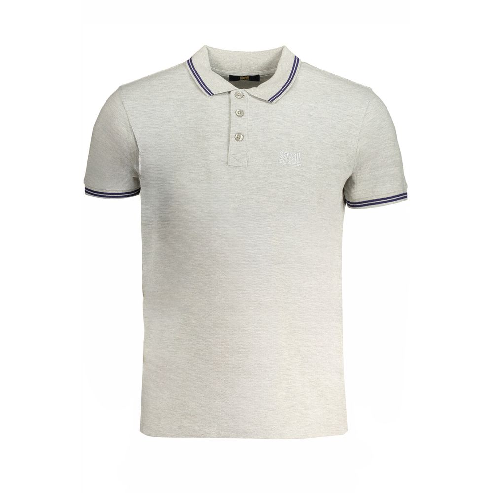 This Polo Shirt by Cavalli Class for men in cotton brown & gray presents a flawless silhouette, showcasing flawless short-sleeve detailing and a refined for a truly flawless aesthetic.